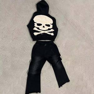 ชุดวอร์มสองชิ้นสำหรับผู้ชาย, ชุดวอร์มแนวสตรีทสำหรับใส่วิ่งชุดวอร์มทรงหลวม - Product Image 2