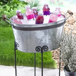 Comprar bañera galvanizada Venta de bañera de jardín de metal Bañera para macetas al aire libre Tanque de cama elevada - Product Image 3