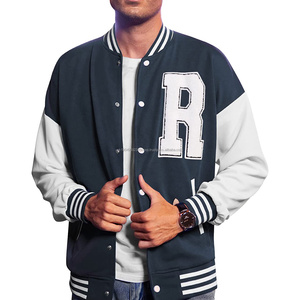 Nouveau style de blouson universitaire à manches en cuir avec logo personnalisé veste universitaire respirante pour femmes - Product Image 3