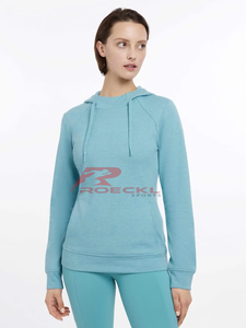 Sudadera con capucha para montar a caballo de alta calidad para mujer, venta al por mayor, cálida, transpirable, que absorbe la humedad, diseño ligero, competición ecuestre - Product Image 2