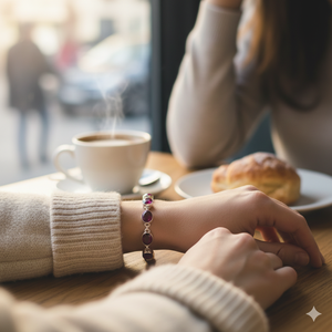 Adjustable Rose Gold Plated 925 <b>Silver</b> <b>Charm</b> <b>Bracelet</b> with Ruby Wedding Gift - Product Image 4