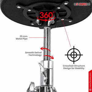 23 Adjustable 5-Core Drum Throne 4 <b>Padded</b> Iron Drummer <b>Stool</b> Seat 'Make America Great Again' Insignia for Musical Instruments - Product Image 4