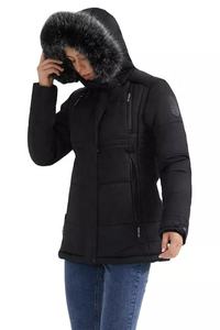 Chaqueta acolchada gruesa personalizada para mujer, abrigos recortados al aire libre de invierno, venta al por mayor - Product Image 5