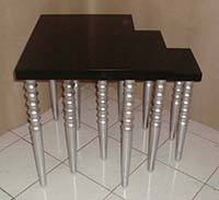 Black & Silver Painted