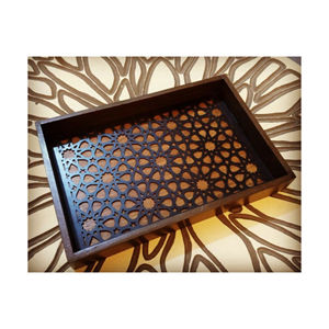 Plateau de service en bois imprimé au design moderne avec vernis pour la cuisine et la table à un prix abordable plateau de service de la meilleure qualité - Product Image 2