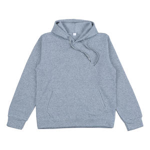 Sweat à capuche unisexe au crochet 100% coton teint uni avec logo personnalisé coupe régulière automne pour hommes - Product Image 6