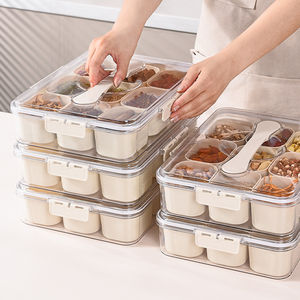 Recipiente Hermético para Especias con Múltiples Compartimentos para Organizar Azúcar, Sal, Pimienta, Hierbas y Condimentos en la Cocina - Product Image 3