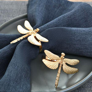 ห่วงใส่ผ้าเช็ดปากรูปทรงตั๊กแตนอุปกรณ์ตกแต่งโต๊ะ - Product Image 1