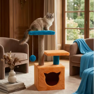 Griffoir pour chats Amistar Orange Sky de haute qualité, adapté à toutes les races et tailles de chats. - Product Image 3