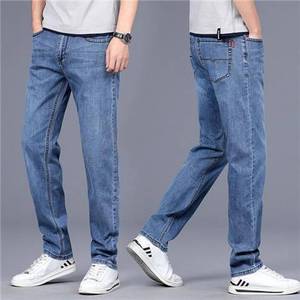 Nouvelle usine de gros design été mode confort stretch pantalon denim décontracté et polyvalent pantalon jean homme coupe ajustée jambe droite - Product Image 3