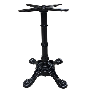 Traditional Cast Iron <b>Table</b> Legs with 4 Decorative Prongs for <b>Dining</b> Kitchen Hotel and Hospital Furniture CHBCF018 - Product Image 1