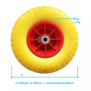 Customized Standard Solid Wheels Flat Free Tire Wheel <b>for</b> Wheelbarrow Trolley Dolly Lawn Cart Yard Cart <b>Garden</b> Cart - Product Image 6