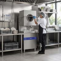 Lave-vaisselle commercial extra large de type hotte pour cuisine industrielle et restaurant