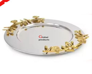 จานโลหะทรงสี่เหลี่ยมผืนผ้าพร้อมดีไซน์รูปม้าสำหรับร้านอาหารโรงแรมและบาร์ - Product Image 3