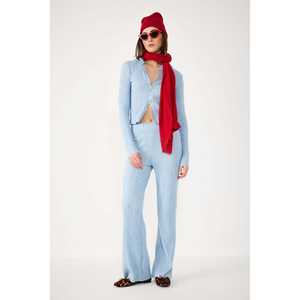 Pantalon décontracté côtelé à taille élastique pour femme, respirant, doux, style cargo avec décoration de bande latérale, taille XL, lavage coloré - Product Image 3