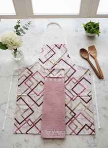 Tablier de cuisine imperméable hautement absorbant avec serviette jacquard offerte, en coton premium, vente en gros Turquie - Product Image 4