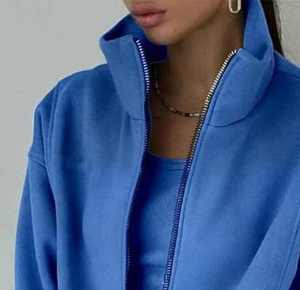 Pull à coupe ample à col rond imprimé personnalisé Sweat-shirt surdimensionné à manches longues Sweat-shirt décontracté pour femmes avec nœud - Product Image 4