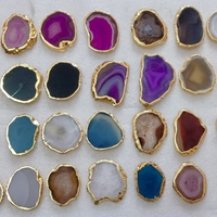 Porte-clés en Agate Naturelle de Haute Qualité, Support de Téléphone, Sous-Verre, Tendance Mode, Cadeau de Fêtes, Décorations 4-7cm Laser