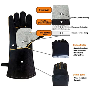 Gants de mécanicien pour adultes, couleur gris et noir, bonne vente, style le plus récent, meilleure qualité, sécurité des produits - Product Image 4