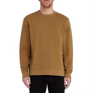Article frais pur tissu Original hommes sweat séchage rapide manches longues basiques coton mélangé hommes sweat - Product Image 5