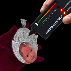 925 Sterling Silver 18kt Or Blanc Plaqué Bébé VVS Naturel Moissanite Lab Grown Diamond Hip-Hop Fine Jewelry Pendentifs & Charms - Product Image 3