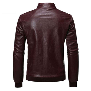 Chaqueta de cuero para hombre 2025 primavera moda Otoño chaqueta de cuero para hombre vestido traje abrigo hombre negocios Casual Pu negro Blazers chaqueta - Product Image 4
