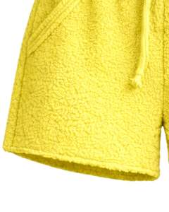 Manufacturer Custom Yellow Sherpa Fleece <b>Shorts</b> <b>Women</b> Cozy Soft Plush Lounge Wear Elastic Waist Drawstring Casual Winter Comfort - Product Image 6