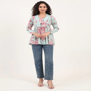 Nouvelle robe midi en coton à imprimé floral bleu, col carré, 100% coton, séchage rapide et écologique, tenue décontractée d'été pour la plage - Product Image 1