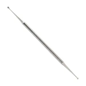 Curette à ongles en acier inoxydable à double extrémité Instruments de beauté-Outils de soin des ongles de qualité professionnelle pour la précision et l'hygiène