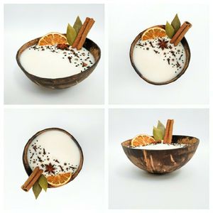 Tendance chaude Bougie à la noix de coco écologique | Bougie de cire durable pour la relaxation et les soins personnels - Product Image 3