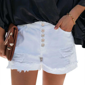 Wholesale Price Women Fashion Denim Shorts Sexy Blue Cotton Jeans Cutoff Pants Cheap Price OEM Custom <b>Ladies</b> Shorts - Product Image 3