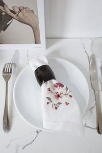 Servilleteros de Cuerno de Búfalo, Porta Servilletas Redondos para Hoteles de Lujo, Restaurantes y Mesas de Boda, Alta Calidad - Product Image 6