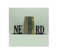 Sujetalibros de Metal Rústico Hecho a Mano para Amantes DE LOS Libros Adición de Personaje A LA Sala de Estudio y Espacios Interiores