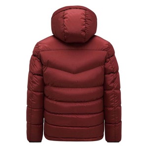 Chaqueta de invierno impermeable para hombre de estilo callejero, chaqueta acolchada con cremallera de poliéster de nailon con capucha y bolsillos, Material de talla XS de 500g - Product Image 5