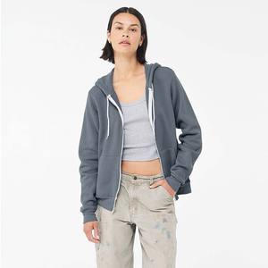 Sudadera con Capucha Térmica de Manga Larga Bella Canvas Man Flex Fleece Zip Asphalt, Talla Grande - Product Image 4