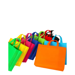 Sac fourre-tout personnalisé à bandoulière non tissé multicolore vibrant avec logo personnalisé pour l'épicerie et le marché - Product Image 1