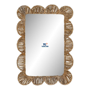 Newest Design 100% Eco-friendly Rattan <b>Mirror</b> <b>Wall</b> <b>Hanging</b> for Home Decoration Handmade From Thanh Cong Handicraft - Product Image 1