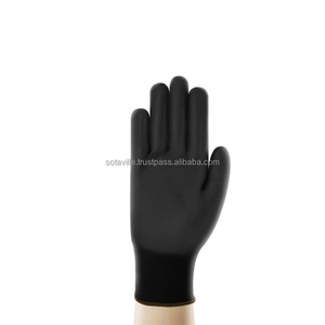 Gants de protection Offre Spéciale ajustés et à haute dextérité, gants de travail enduits de PU noirs avec une bonne résistance à l'abrasion - Product Image 2