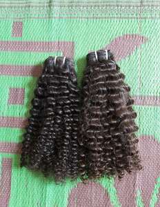 Extensions de cheveux humains 100% indiennes, mèches lisses, cheveux vierges birmans bruts non traités, cuticules alignées, donneur unique, machine - Product Image 1