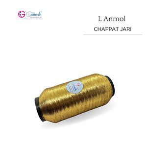 180D L Anmol Chappat <b>Metallic</b> Flora Jari Embroidery <b>Yarn</b> High Tenacity Lurex Polyester for Hand Knitting Weaving and Sewing - Product Image 2