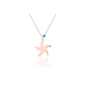 สร้อยคอจี้ดีสีเงินสเตอร์ลิง925ดีไซน์รูปปลาดาว - Product Image 1