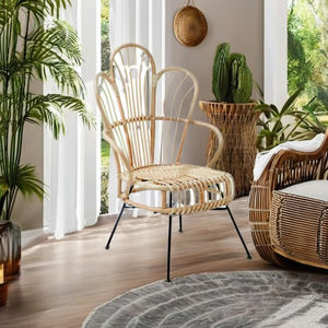 Durable cómoda silla de ratán hermoso diseño para uso en interiores y exteriores para sala de estar comedor Parque Villa muebles de dormitorio - Product Image 3