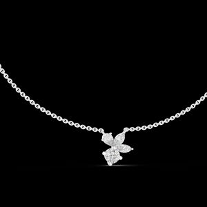 Joyería colgante delicada personalizada de oro rosa de 14 quilates para mujer regalo de diamante cultivado en laboratorio para cumpleaños, aniversario uso diario, fiestas - Product Image 4