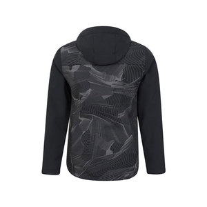 Chaqueta Softshell de alta calidad para hombre hecha a medida con logotipo y etiquetas Material polar con cuello con capucha - Product Image 3