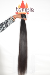 Tissage non traité 100% traitement de faisceaux aucun cuticule aligné en gros indien vague profonde fabrique des extensions de cheveux humains - Product Image 6