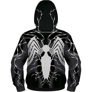 Sudadera con Capucha Personalizada al por Mayor con Bordado de Diseño de Araña para Hombre, Estilo Casual, con Bolsillo Canguro, para Entrenamiento, Ropa Urbana, 100% Algodón, Invierno - Product Image 6