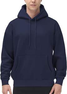 Sweat à capuche doublé imprimé en relief avec logo personnalisé, teint en pièce, pour l'hiver - Marque privée OEM en polyester - Product Image 4