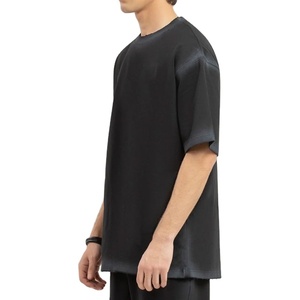 เสื้อยืดคอตตอนผ้าคอตตอนผ้าคอตตอนสีเรียบใหม่ระบายอากาศได้เปิดไหล่ - Product Image 2