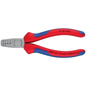 คีมย้ำปลายสายไฟ KNIPEX ด้ามจับหลายส่วน ความยาวรวม 145 มม. 0.25-2.5 (AWG 23-13) มม. ระบบไฟฟ้า RV - Product Image 4
