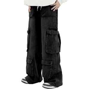 Pantalones vaqueros desgastados para hombre con estilo, pantalones vaqueros rasgados a la moda, ajustados, hechos a medida, al por mayor, para ropa de calle diaria informal - Product Image 3